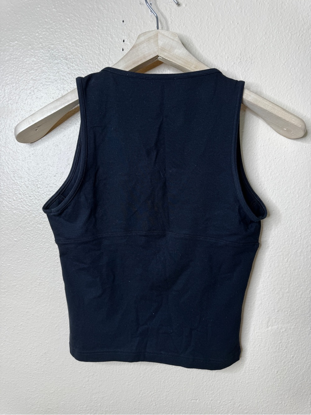 Versace Intensive Tank Top Women Medium Black Y2K Medusa Hardware Stretch Italy - Picture 9 of 9